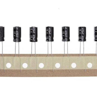 Immagine di 100 Pezzi 10V 470UF Condensatore elettrolitico in alluminio plug 6x11 6 * 11mm