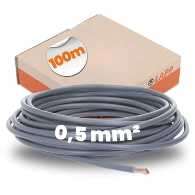 Immagine di LAPP 4510061 Cavo per cablaggi H05V K 1 x 0.50 mm² Grigio 100 m