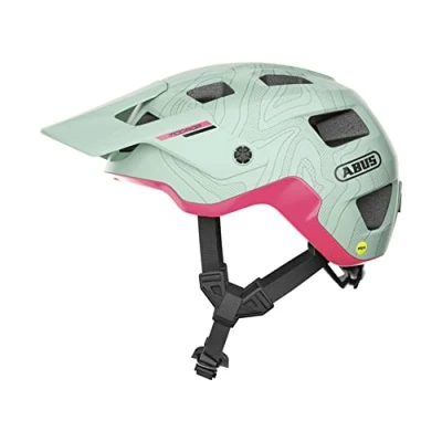 Immagine di Abus, casco da MTB ABUS MoDrop MIPS, robusto bici con protezione contro gli impatti volventi per mountain bike, vestibilità individuale, unisex, verde, taglia L