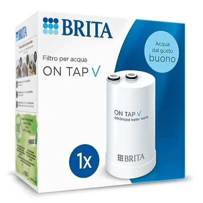 Immagine di BRITA Filtro acqua rubinetto ON TAP V (4 mesi) Riduce cloro, PFAS, piccole particelle e metalli per buona da bere