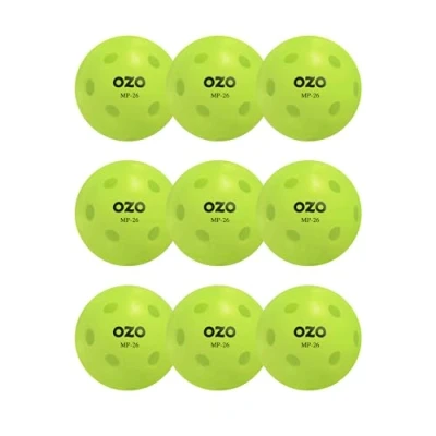 Immagine di OZO Pickleball MP 26 Set di 9 palline da interni, fori, stampo rotante