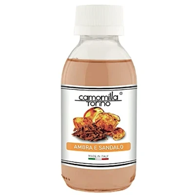 Immagine di Camomilla Torino Ricarica Profumo Diffusore a Bastoncini 125 ml in 68 Fragranze. Italy (Ambra e Sandalo)
