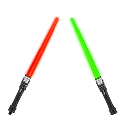Immagine di Spada Laser, Lightsaber RGB a 7 Colori Modificabili, Laser led colori, 2 in 1 per Bambin Telescopiche Giocattolo Adatto Natale, Halloween, compleanni