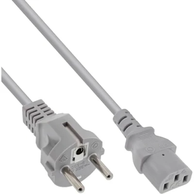 Immagine di InLine 16652V cavo di alimentazione Grigio 1,8 m CEE7/7 Accoppiatore C13