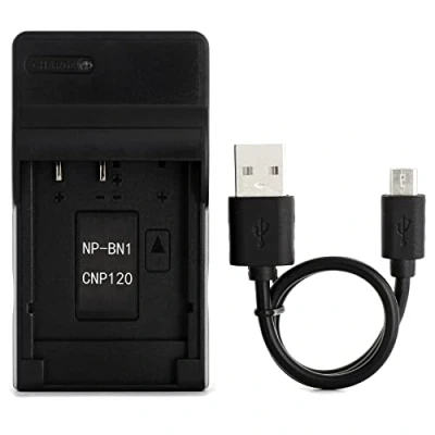 Immagine di NP 120 USB Caricatore per Casio Exilim EX S200, S300, Z31, Z680, Z690, ZS10, ZS12, ZS15, ZS20, ZS26, ZS27, ZS30 Fotocamera e Altro