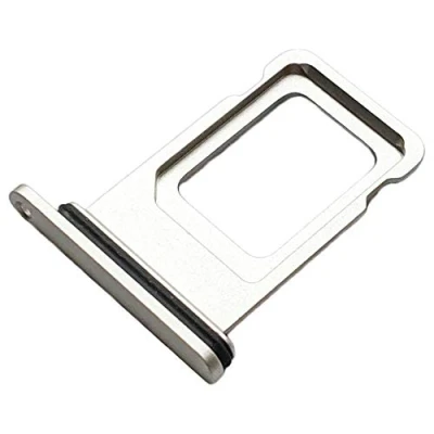Immagine di Porta Scheda Single Nano SIM per Apple iPhone 11 (A2221), Parte di Ricambio Originale, Bianco