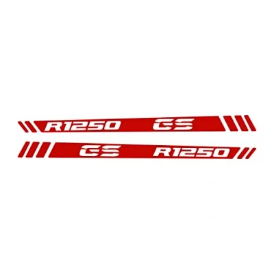 Immagine di n.2 Adesivi RIFRANGENTI compatibile con/sostitutivo per BMW Motorrad R 1250 GS Adventure paramani (Rosso Rifrangente)