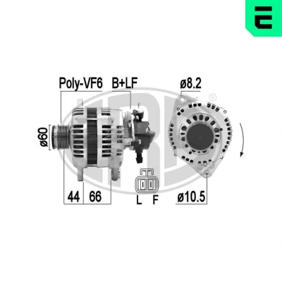 Immagine di ERA 209392A Alternatore 14V 110A OPEL: Astra H Caravan, Corsa C Hatchback, Hatchback