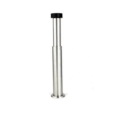 Immagine di EVI Herrajes Fermaporta Pour Mur regolabile 88 165 mm Gomma Nera Acciaio Inox Finitura Opaca Compresi utensile, vite + tassello di fissaggio Mod. I 182K