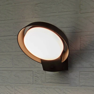 Immagine di Lutec POLO 5205702118 Lampada LED da parete per esterno con rilevatore di movimento ERP: F (A G) (monocolore) 15 W Antracite