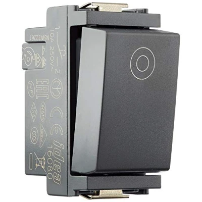 Immagine di Vimar 0R16080 Pulsante 1P No 10A Generico, Grigio