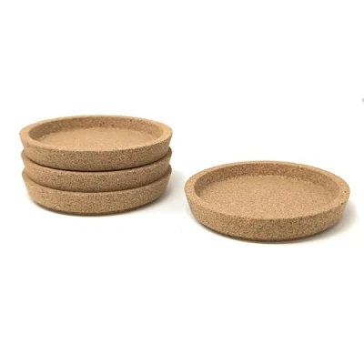 Immagine di Ikea 365+ sottobicchieri in sughero con inserto profondo 4 (10 cm), proteggere la superficie del tavolo, ottimo piatto per gioielli Hack (4, diametro)