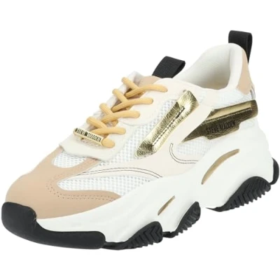 Immagine di Steve Madden Possessione Sneakers basse, Donna, Taglia: 40, Wht tan wta Tessuto / sintetico