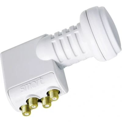 Immagine di Smart Titanium Universal TQS LNB Quad Numero utenti: 4 Diametro: 40 mm con Switch Grigio chiaro