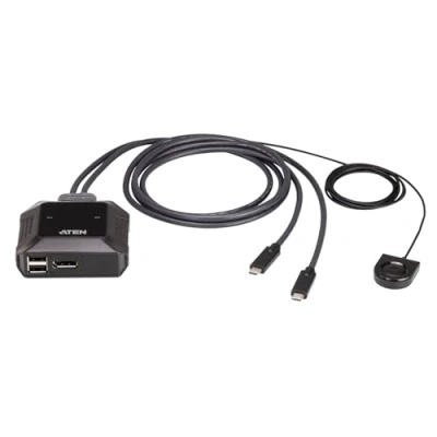 Immagine di ATEN US3312 2 Port USB C 4K DisplayPort Switch KVM 4096 x 2160 Pixel