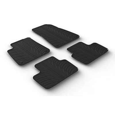 Immagine di Gledring 0685 Set tappetino Gomma anteriore e posteriore 4 nero