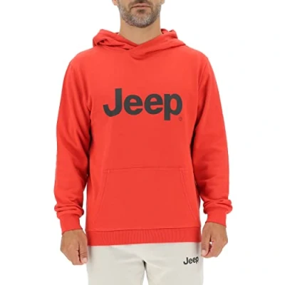 Immagine di JEEP O102566 R699 J Felpa con Cappuccio Stampa J22W Uomo Mars Red/Black L