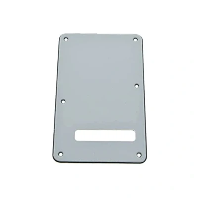 Immagine di Dopro Strat Piastra posteriore per chitarra ST Trem Tremolo, adatta Fender Stratocaster standard USA/Messicano a 3 strati, colore: Bianco