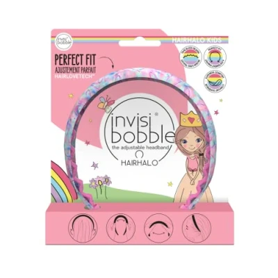 Immagine di Invisibobble Cerchietto multicolore per bambini Hairhalo bambina super chic Fascia con forma adattabile alla della testa Forte tenuta