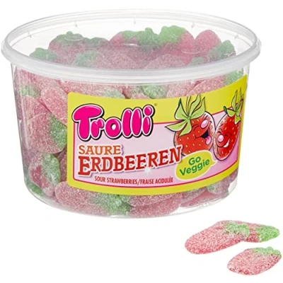 Immagine di Trolli Fragole acide (1 x 1,2 kg)