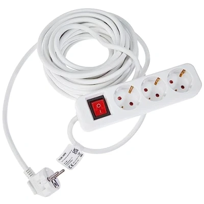 Immagine di Value 19.99.1079 Multipresa con interruttore Bianco Schuko 1 pz.