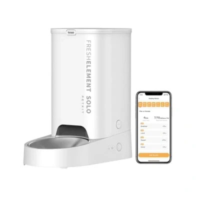 Immagine di PETKIT Distributore Automatico Cibo Gatti, 3L Cani,2.4G WiFi,1 10 Pasti,1 15 Giorni,Ciotola in Acciaio Inox 304,Tecnologia Fresh Lock