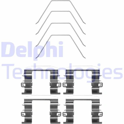 Immagine di DELPHI LX0669 Kit accessori, Pastiglia freno FORD: S Max Mk2, KIA: SORENTO 3