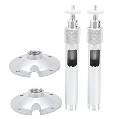 Immagine di 2pcs 7.9in Supporto a parete per telecamera, telecamera di sorveglianza, staffa sorveglianza 360 gradi regolabile 1/4 pollice M6 montaggio su filettatura