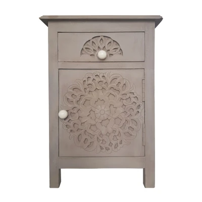 Immagine di Menzzo Comodino, Legno, Marrone, L32 x P42 H60 cm