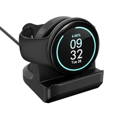 Immagine di TiMOVO 2PZ Supporto in Silicone Compatibile con Google Pixel Watch 3/Pixel 2/Ace LTE Caricabatterie, Antiscivolo per Caricabatterie Slot Integrato la Gestione dei Cavi
