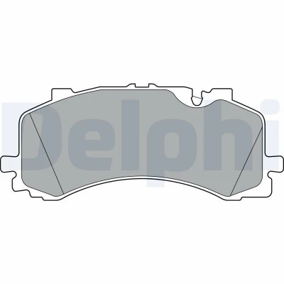 Immagine di DELPHI LP3307 Kit pastiglie freno Predisposto per contatto segnalazione usura con lamierino anticigolío senza accessori AUDI: A6 C8 Avant, Q7, Q8