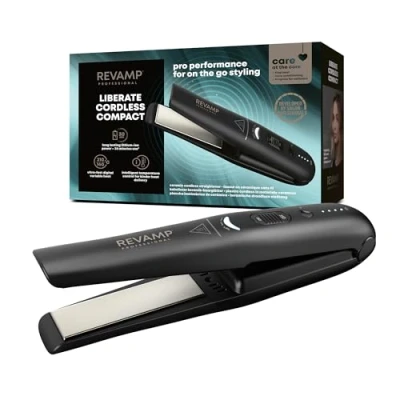 Immagine di Revamp Progloss Liberate Draadloze Mini Stijltang Kleine Keramisch Incl. Reisetui (550024)