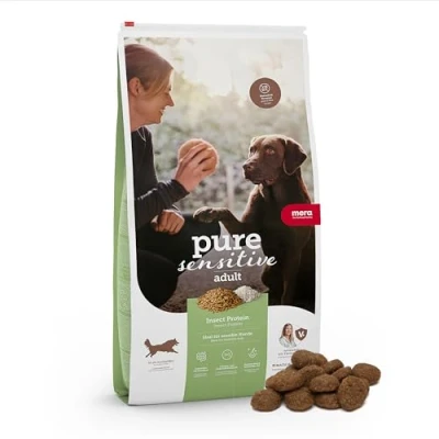 Immagine di MERA Pure Sensitive Insect Cibo per cani (4 kg), con proteine degli insetti sensibili, ipoallergenico ed ecologico