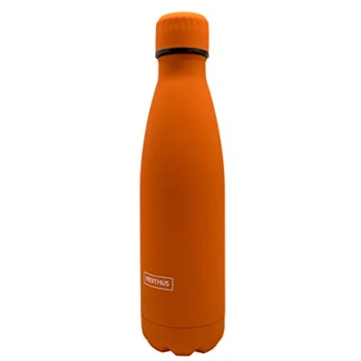 Immagine di Nerthus FIH 606 Thermos a Doppia Parete per Freddo e Caldo. Design Arancione 500 ml. Senza BPA. Tappo ermetico, Acciaio Inossidabile