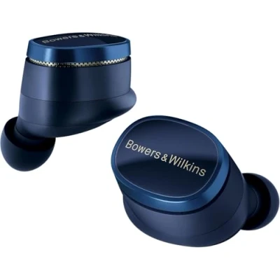 Immagine di Bowers &amp; Wilkins Cuffie Wireless Pi8 True Noice Cancelling con Bluetooth, AptX, cancellazione attiva del rumore (ANC) e microfoni integrati Blu notte