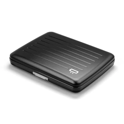 Immagine di Ogon Designs Portafoglio in alluminio V2 Smart Case Large Formato della carta d&#039;identità Protezione RFID Capacità 10 carte e biglietti (Opium Black)