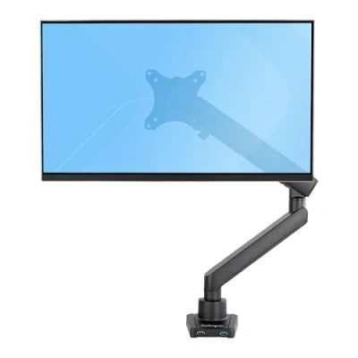 Immagine di StarTech.com Supporto da scrivania per monitor VESA 17&quot; a 34&quot; 2 porte USB 3.0 integrate con gestione dei cavi (ARMSLIM2USB3)