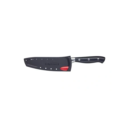 Immagine di MasterClass EdgeKeeper Coltello Santoku con Custudia Affilatrice, Acciaio Inossidabile, 12 cm