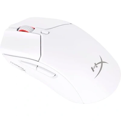 Immagine di HyperX Pulsefire Haste,Mouse Gaming Senza Filo, Connettività a 2,4GHz e Bluetooth,Illuminazione RGB,6 Tasti Programmabili,26000 DPI,Resistenza fino 100Milioni di Clic, Batteria 100Ore, Bianco