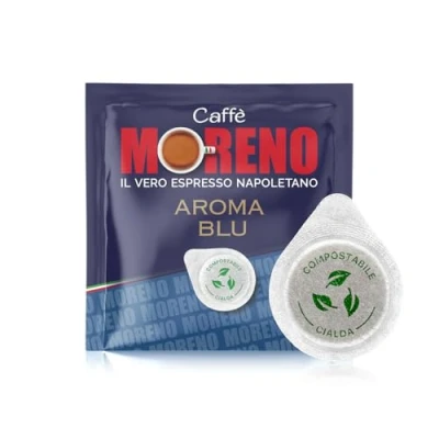 Immagine di CAFFE&#039; MORENO 450 Cialde Caffe Compostabile, Compatibili Con Macchina Caffè Sistema ESE44mm, Gusto Forte E Corposo, Cialda Da 7g, Miscela Aroma Espresso