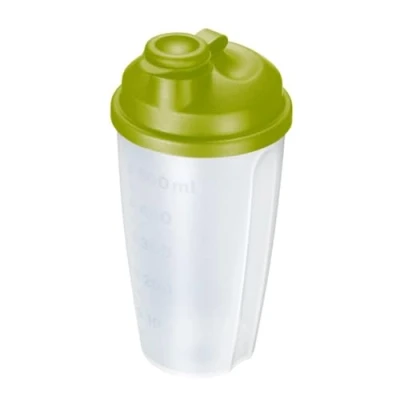 Immagine di Westmark Shaker per condimenti con scala graduata, Disco rimovibile e bocchetta richiudibile, Capacità: 0,5 l, Plastica, Senza BPA, Mixery, Colore: Traslucido/Verde, 2435227A