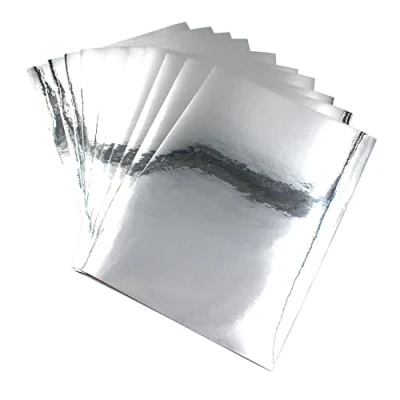 Immagine di 10 fogli DIN A4 per plotter, cromati, lucidi, effetto lucido, fai da te, lavori te (argento cromato, A4)