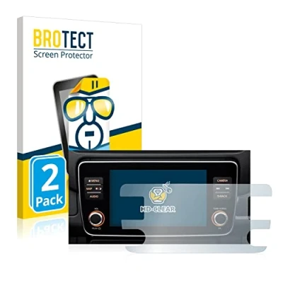 Immagine di brotect Pellicola Protettiva per Nissan Leaf E Plus Infotainment System Protezione Schermo (2 Pezzi) [Trasparente, Anti Impronte]