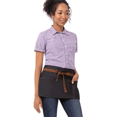 Immagine di Chef Works ab035 blk 0 Memphis Bib grembiule, nero, AW054 IBL