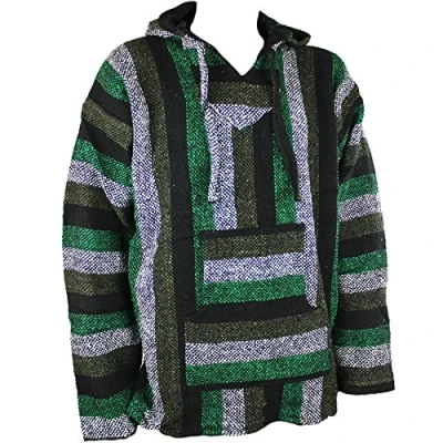 Immagine di Siesta Felpa con cappuccio A righe Uomo verde XX Large