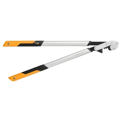 Immagine di Fiskars Troncarami a incudine per legno secco e duro, Sistema PowerGear X, Misura L, Diametro taglio: 5,5 cm, Rivestimento antiaderente, Acciaio temprato, Lunghezza: 80cm, Nero/Arancione, LX9, 1020189