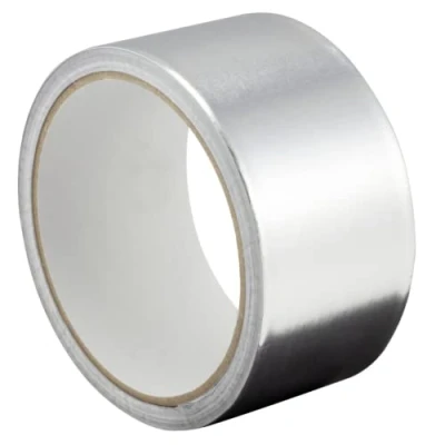 Immagine di GOCABLETIES Nastro adesivo in alluminio 48 mm x 10 m Resistente ad acqua e calore Per sigillare, riparare ed isolare 1 rotolo