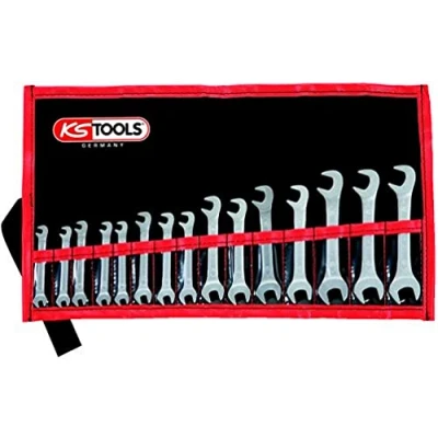 Immagine di KS Tools, Chiave inglese, Set di chiavi aperte doppie 15 + 75, pezzi, 32 14 mm (14 mm, 3,2 mm)