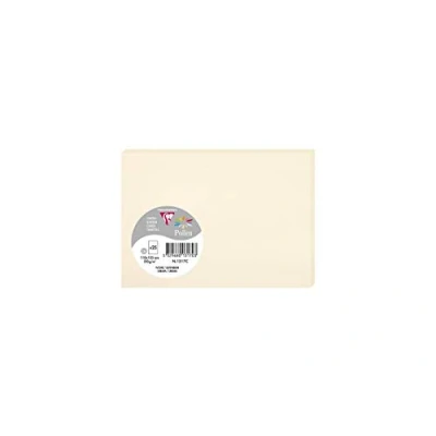 Immagine di Clairefontaine 1317C Pacco da 25 Biglietti Formato C6 11x15,5cm 210g/m² Colore Avorio d&#039;invito e Corrispondenza Gamma Pollen Carta Premium Liscia
