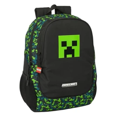 Immagine di MINECRAFT TNT Zaino scuola per bambini, ideale bambini di diverse età, comodo e versatile, qualità resistenza, 32 x 16 44 cm, multicolore, M, Casual